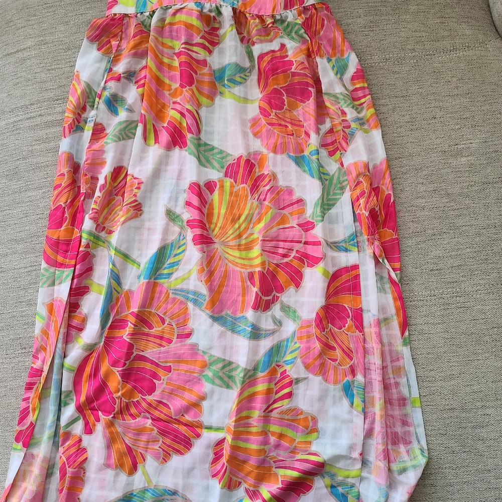 Trina Turk Poppy High Neck Cover Up Dress Sz Medium - Picture 5 of 10
